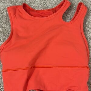 lululemon athletica Orange Crop Top